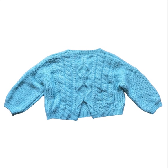 Green Crop Top Sweater - Picture 4 of 4